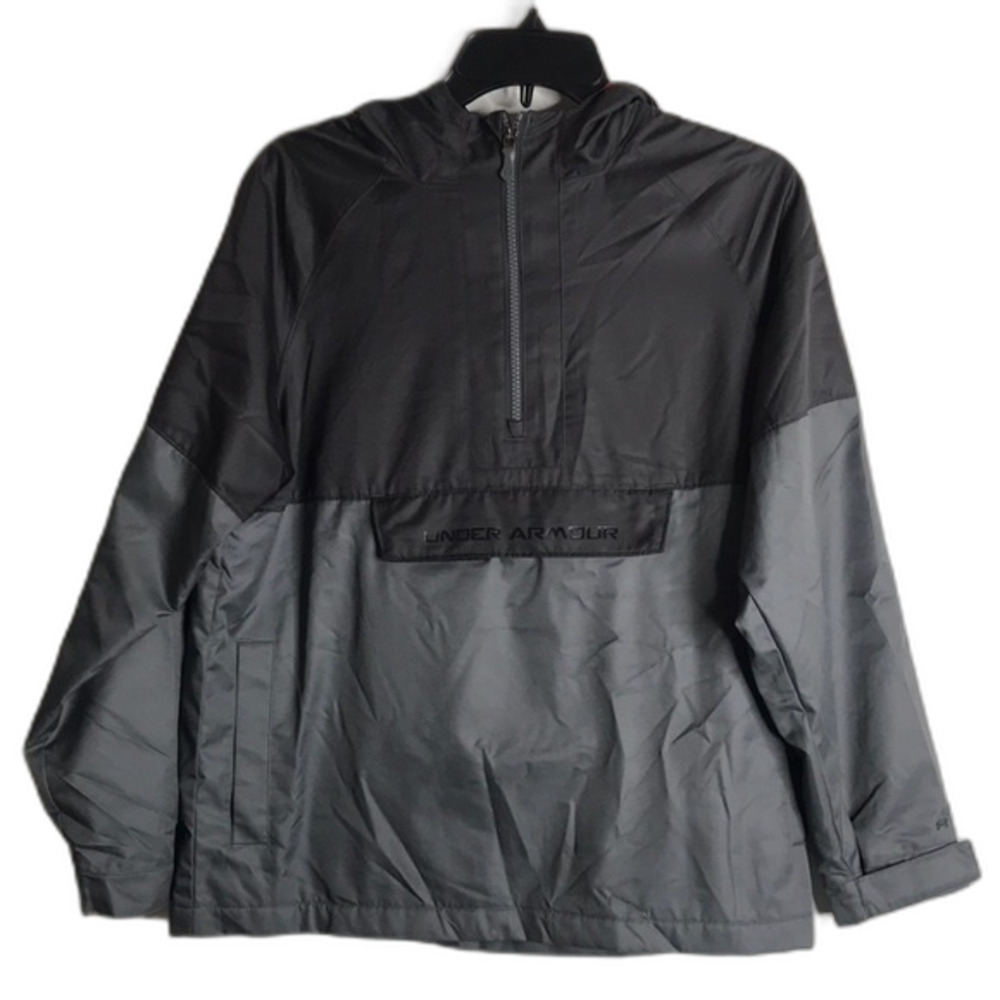 Under armor UA storm quarter zip‎ windbreaker type fall jacket with hoodie